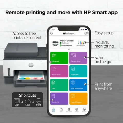 HP Smart Tank 7301 All-in-One Printer view 6